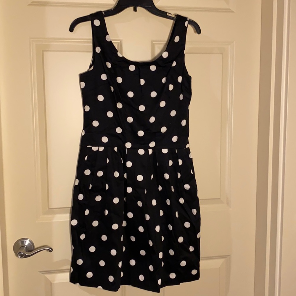 Betsy Johnson B/W Polka Dot Dress